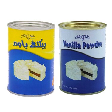 نون بيكنج باودر 110 غرام + نون مسحوق الفانيلا 170 غرام