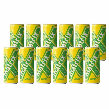 Matrix Carbonated Drink Lemon 185Ml 12 Pieces