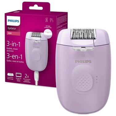 PHILIPS EPILATOR BRE257 PURPLE
