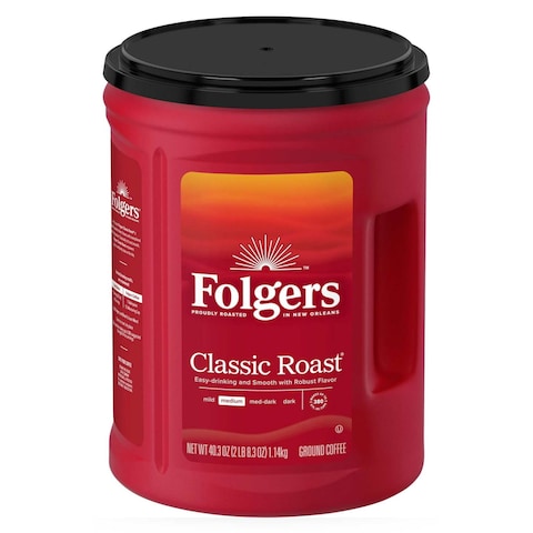 فولجرز قهوة كلاسيكية محمصة مطحونة 1140 غرام