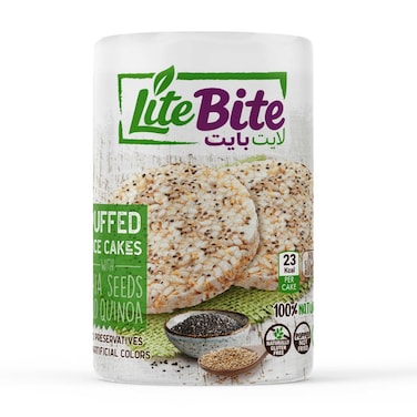 لايت بايت كعك أرز بالشيا والكينوا 100 غرام