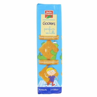 B.FRANCE 16 VANILLA SQUA SNACK300G