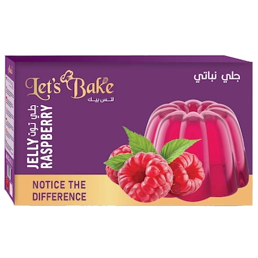 لتس بيك جلي نباتي توت 85 غرام