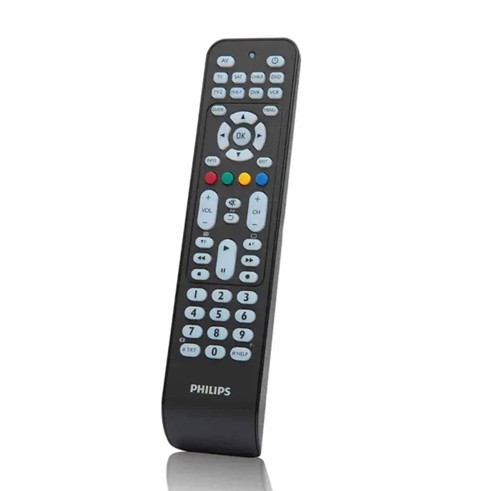 Philips SRP2018/10 8 In 1 Universal Smart Remote Control 1 Lithium Ion batteries required Black product thumbnail 2