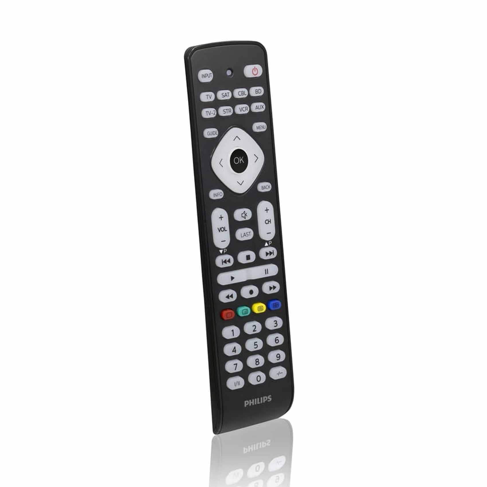 Philips SRP2018/10 8 In 1 Universal Smart Remote Control 1 Lithium Ion batteries required Black product thumbnail 3