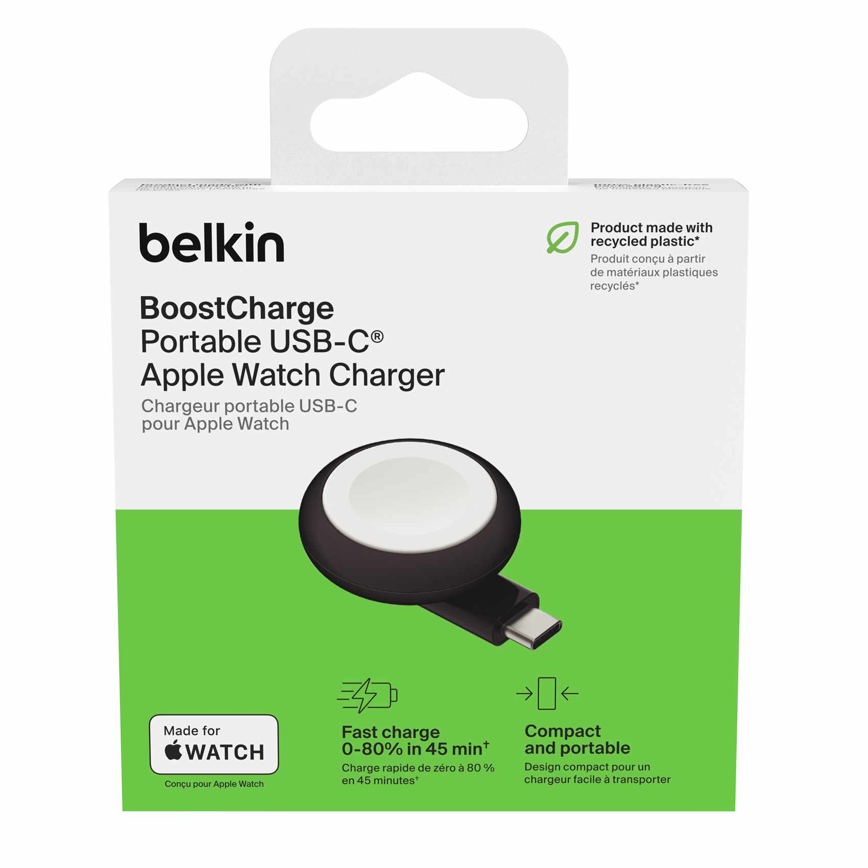 Belkin Portable Charger For Apple Watch Model WIZ022GLBK-B1 Black product thumbnail 2