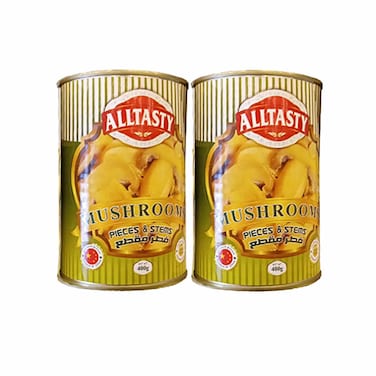 Alltasty Sliced Mushroom 400 Grams 2 Pack