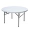 Mintra Plastic Round Folding Table 110x74 Cm White