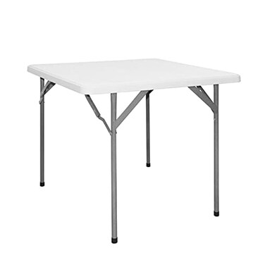 Mintra Plastic Square Folding Table 88x74 Cm White
