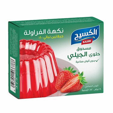 الكسيح جيلي نباتي بنكهة الفراولة 80 غرام