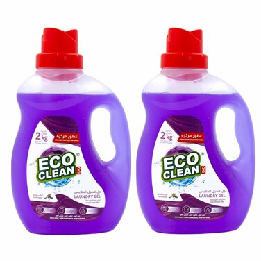 Eco Clean Detregent Liquid Lavender Scent 1 Liter 2 Pieces