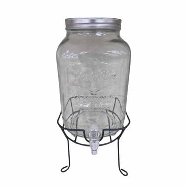 Emil Glass Jar For Drinks 8 Liter With Stand