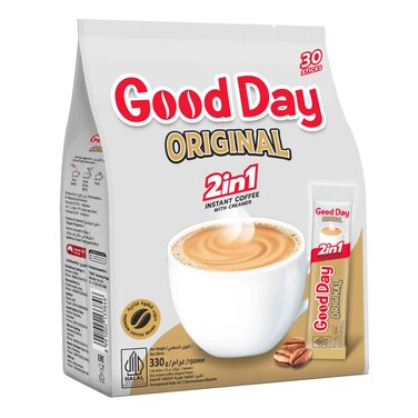 Good Day 2In1 Instant Coffee With Cream Original Sugar Free 11 Gram 30 Pieces