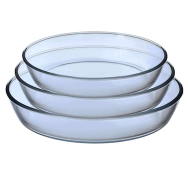 Al Saif Pyrex Oval Set 3 Pieces
