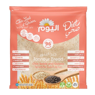 اليوم خبز تنور ببذور الشيا والكينوا 360 غرام