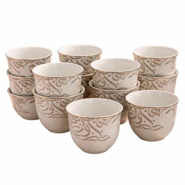 Memories Plain Coffee Cup Set 12 Cups