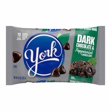 York Dark Chocolate Chips With Peppermint  226 Gram