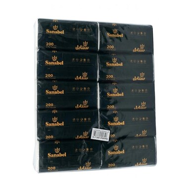 Sanabel Facial 2 Ply 200 Sheet 10 Pieces
