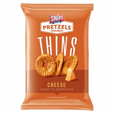 Snips Pretzels Thins Cheese 200 Gram