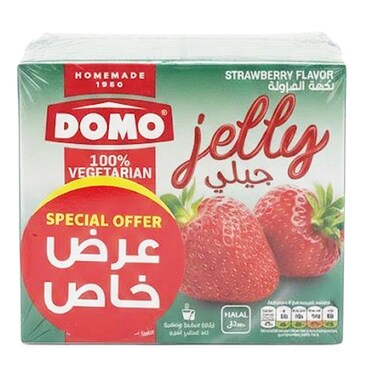دومو جيلي بنكهة الفراولة 85 غرام 3 قطع