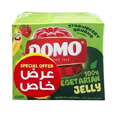 دومو جيلي بنكهة الفراولة والموز 85 غرام 3 قطع