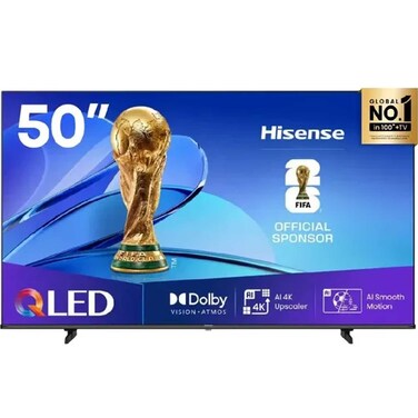 هايسنس A61Q تلفزيون ذكي 50 بوصة كيو ليد 4K UHD AI موديل 50Q61Q