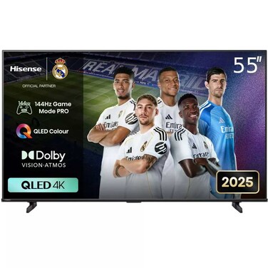 هايسنس تلفزيون ذكي QLED 4K مقاس 55 بوصة بتردد 144 هرتز 55Q71Q