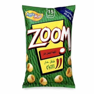هلا شيبس زووم بالفلفل الحار 35 غرام