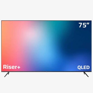 جي جارد رايزر شاشة 75 إنش كيو ليد ذكية 4K بنظام جوجل تي في المرخص موديل GG-75 CQG Riser