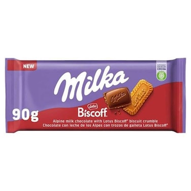 Milka Lotus Biscoff Chocolate 90 Gram