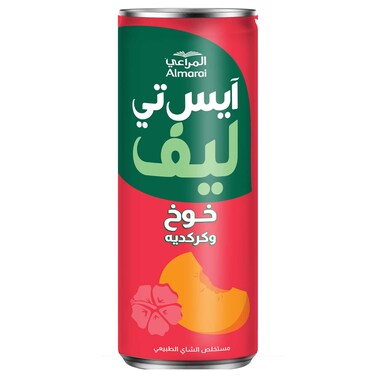 Almarai Ice Tea Leaf Peach And Hibiscus Flavor 240 ml