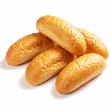 خبز حمام أبيض 6 قطع