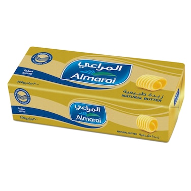 المراعي زبدة طبيعية مملحة 200 غرام