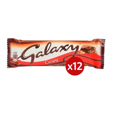 جالكسي شوكولاتة كرسبي 36 غرام 12 حبة