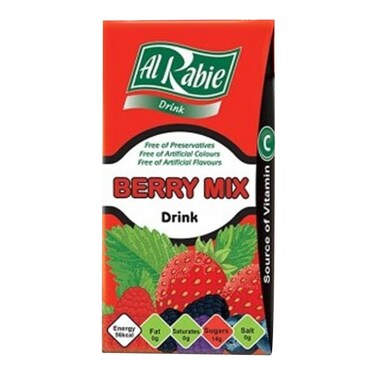 Al Rabie Mix Berry Drink 125 Ml  6 Pieces