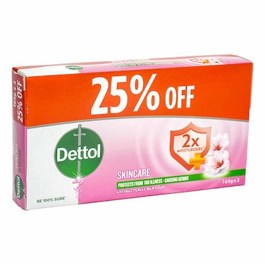 Dettol Skincare Soap 3'S 165G