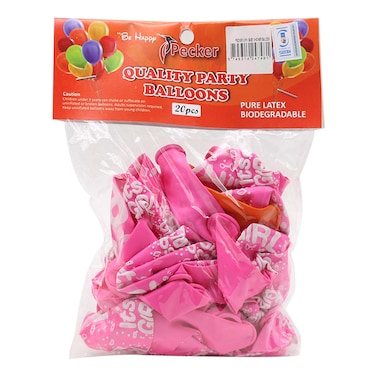 Pecker 20Pack Baby Shower Balon