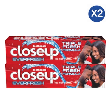 Closeup Red Hot Toothpaste 2x125g Twin Pack