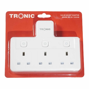 Tronic Socket 3G 3Way Uk Plug Top