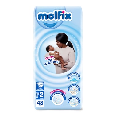 Molfix Diapers 3D 3Kg-6Kgs small 48Pcs