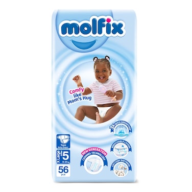 Molfix Diapers 3D 15Kg-20Kg XL 56PC