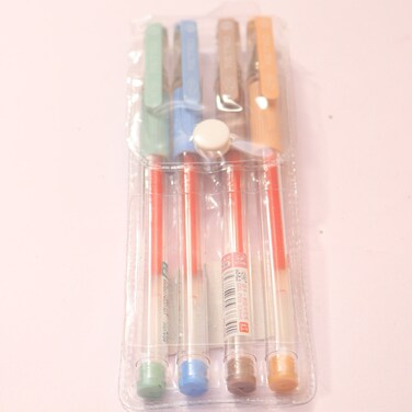 Pecker Gel Pens Red 4 Pieces