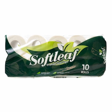 Softleaf Virgin Toilet Paper Unwrap 10 Pack