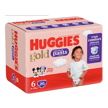 Huggies Gold Unisex Pants S6 20Pcs