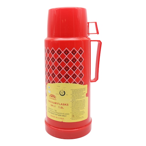 PLASTIC FLASK CHECKED 1.0L