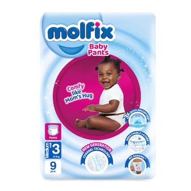 Molfix Pants Midi 6.1Kg-9Kg 9PC