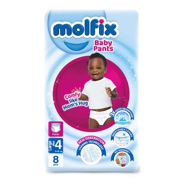 Molfix Pants Maxi 9.1Kg-15Kg 8PC