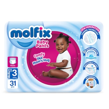 Molfix Pants Midi 6.1Kg-9Kg 31PC
