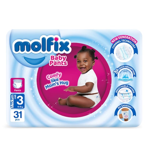 Molfix Pants Midi 6.1Kg-9Kg 31PC