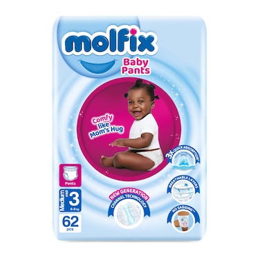 Molfix Pants Midi Jumbo 6.1Kg-9Kg 62PC